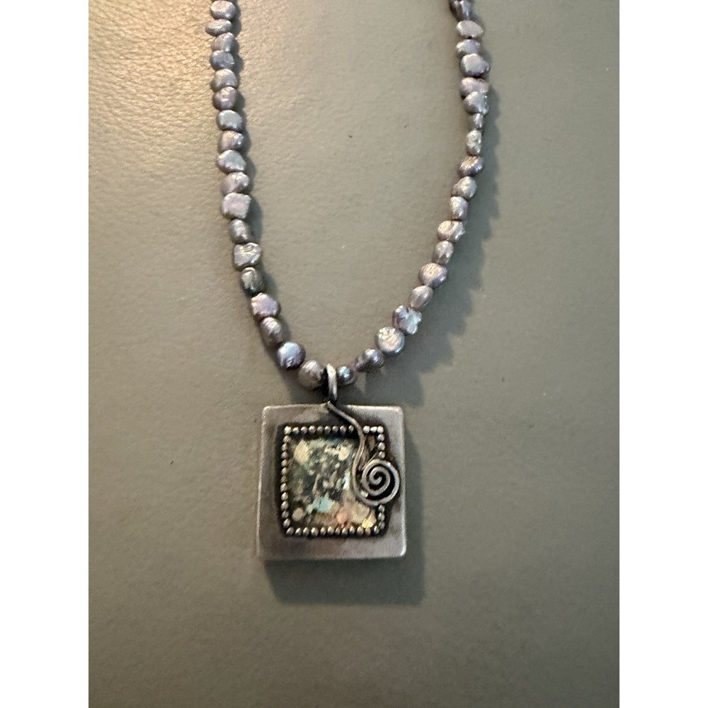 Vintage Freshwater Pearl Sterling Silver 18" Necklace